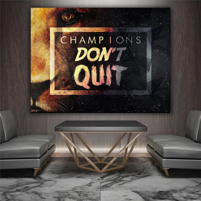 

Wall Pictur Posters Canvas Prints Lion Canvas Painting Animal Print English Poster Pictures For Wall Tableau Mural Tuinposter
