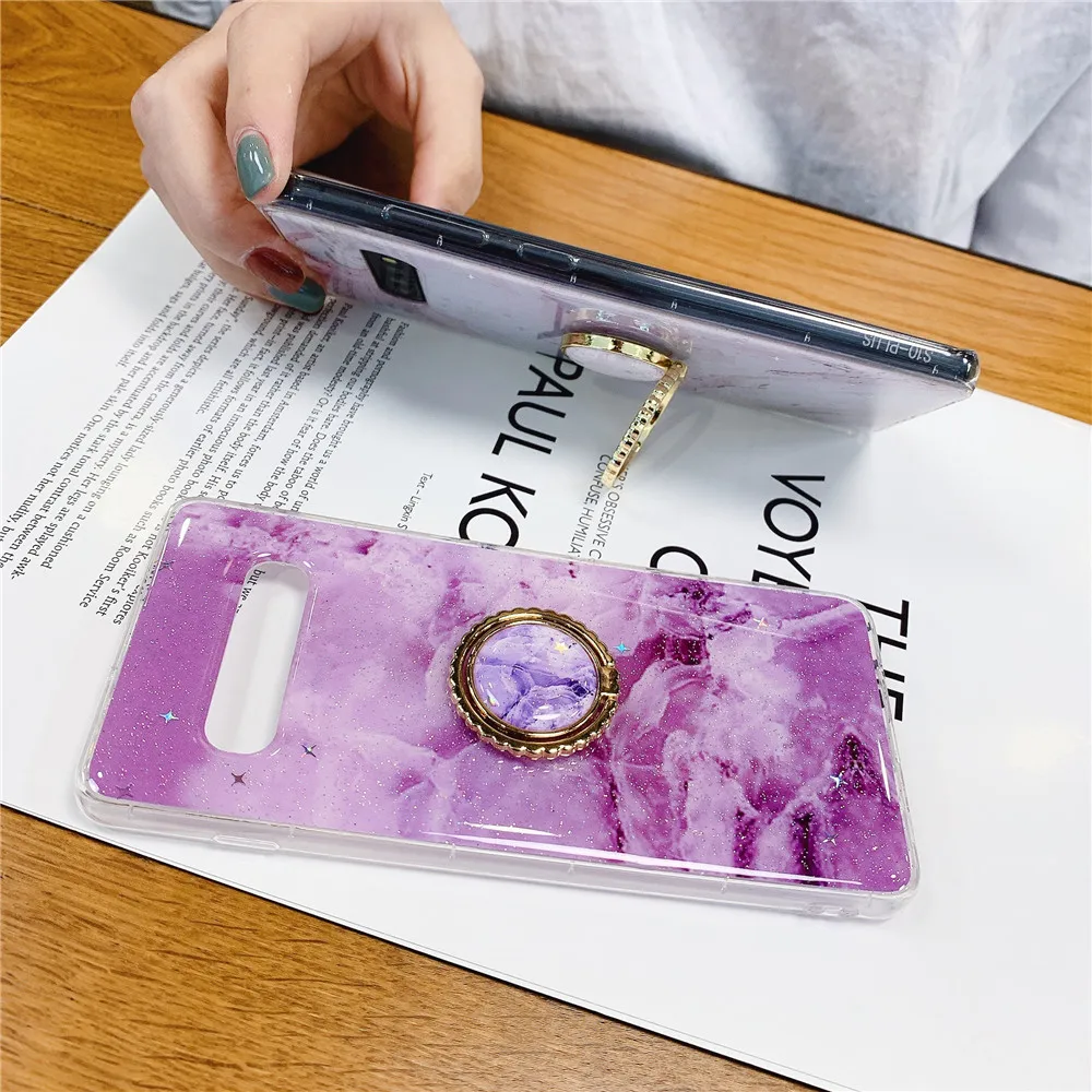 Esinc. блестящий Мраморный чехол для Samsung Galaxy S10 Plus S9 Note 10 8 A10 A20s A50 A70 силиконовый