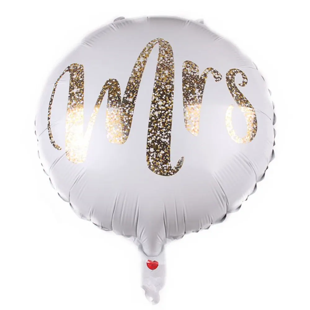 

18inch Mr Mrs Heart Foil Balloons Wedding Ballons Decorations Anniversaire Baby Shower Happy Birthday Gifts Party Supplies
