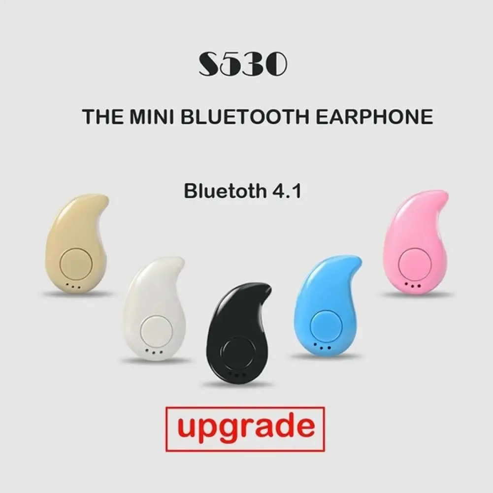 

Mini Headset Wireless Bluetooth S530 V5.0 Earphone Noise Reduction Hands Free Sport Music Headphone For Xiaomi IPhone PC