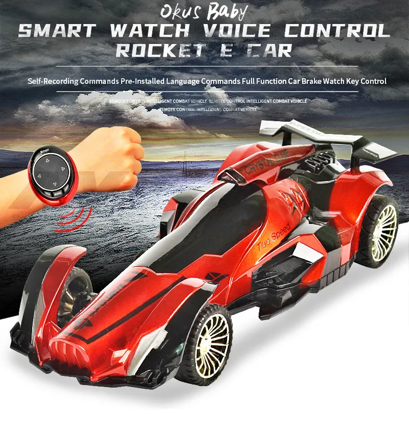 

2020 Brand New 2.4G Intelligent Speech RC Car Voice Watch Remote Control Off-road Racing Car High Speed Drift Vehicle Toy Gift
