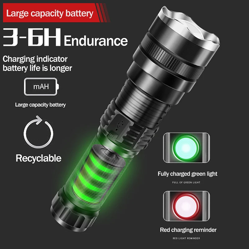 XHP70.2 Мощный светодиодный светильник масштабируемый супер фонарь перезаряжаемый