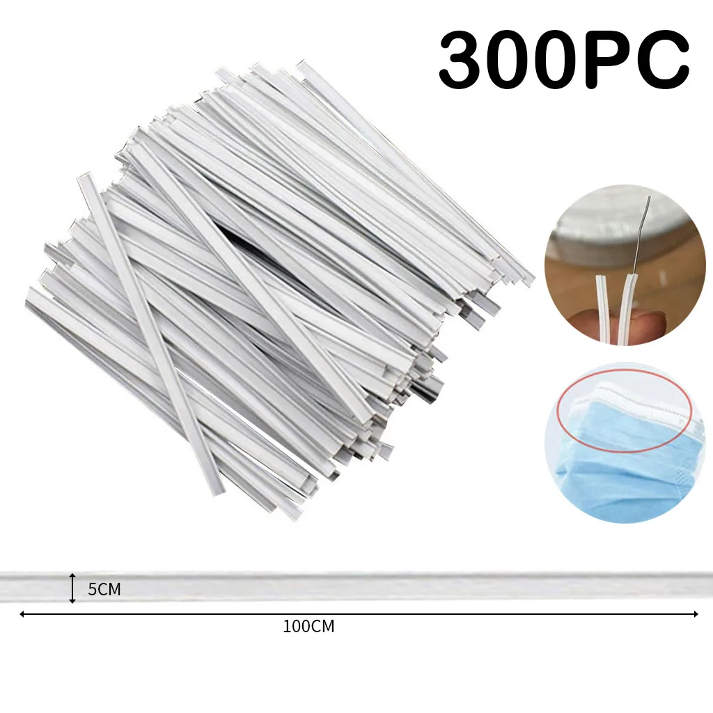 100 шт. пластиковая эластичная лента s шнур зажим для мостика носа Регулируемая