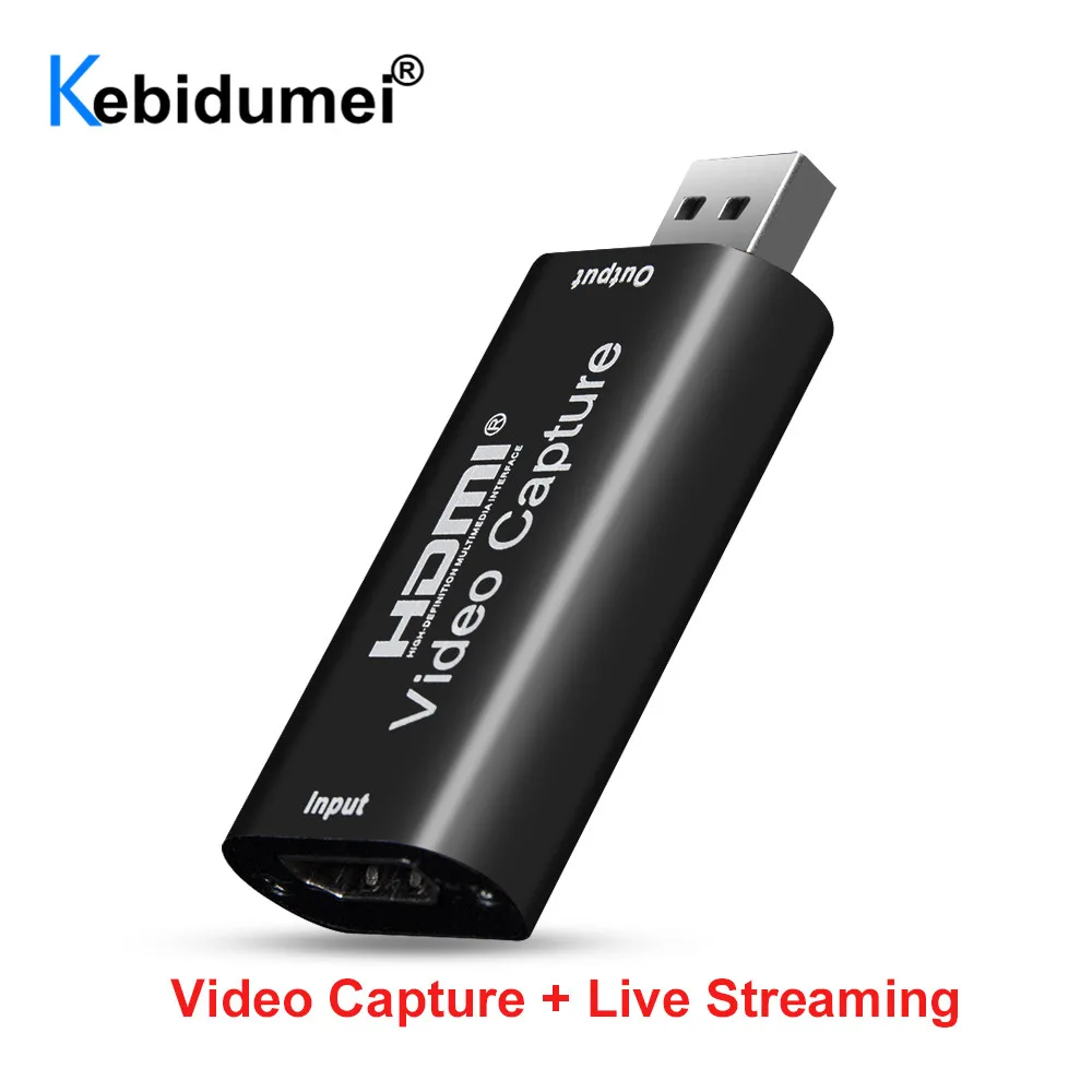 Портативная карта захвата игр USB 3 0 2 1080P совместимая с HDMI надежный адаптер для