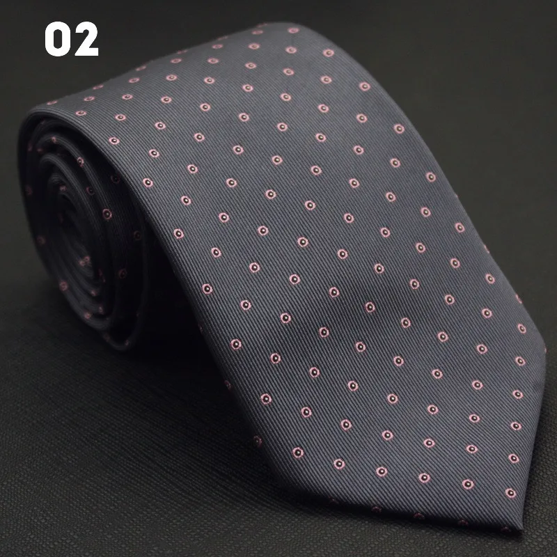 Новинка 2019 мужской галстук деловой наряд Полиэстеровая пряжа в полоску с принтом