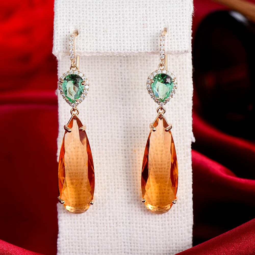 

Высококачественные роскошные блестящие висячие серьги GODKI в форме капли с микрозакрепкой, отличный дизайн AAA + фианиты, модные серьги