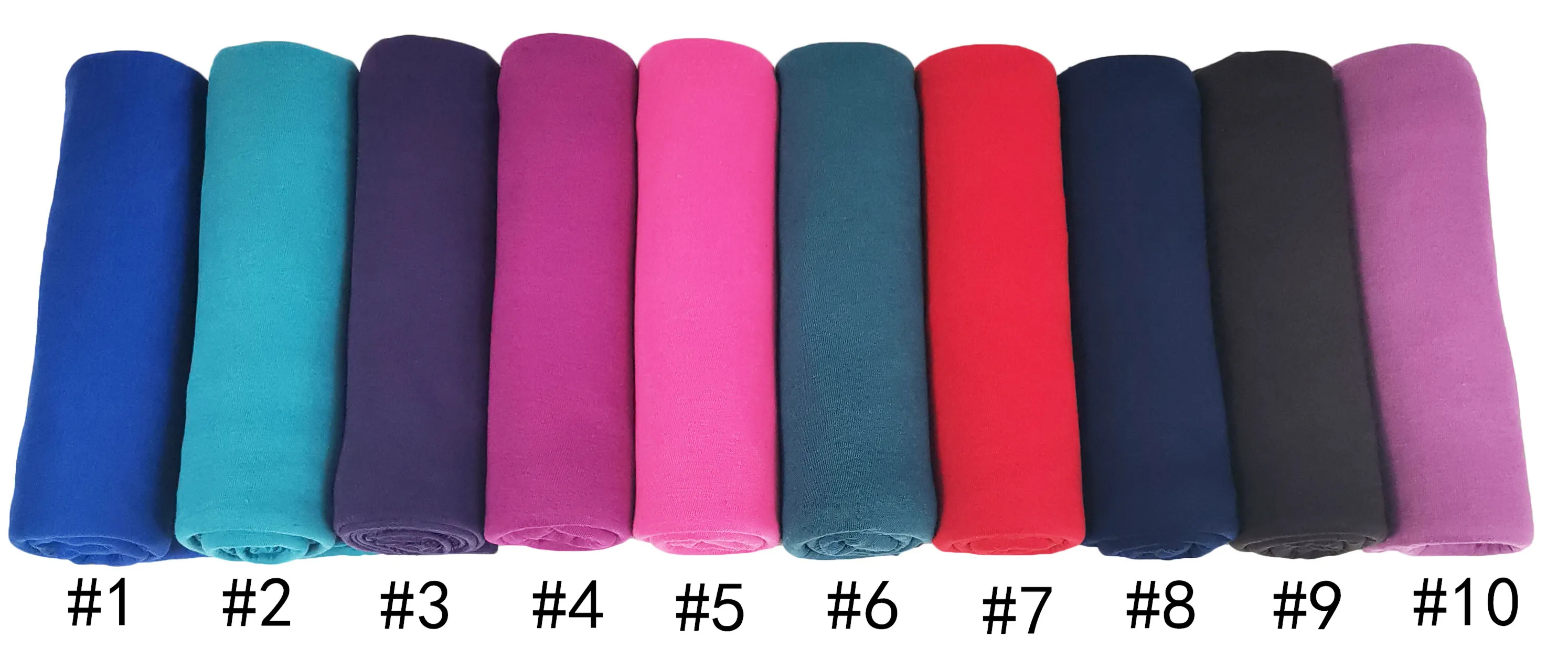 

F4 10pcs Wholesale Plain Georgette Scarf Thick Bubble Heavy Chiffon Hijab Muslim Borong Tudung Women Shawl