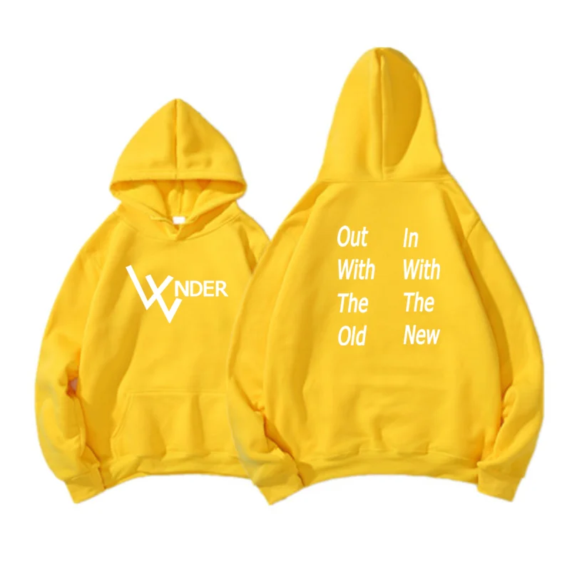 

2020 new men and women hip hop fleece long sleeve printing front logo Harajuku fashion personality hooded shirt streetwear