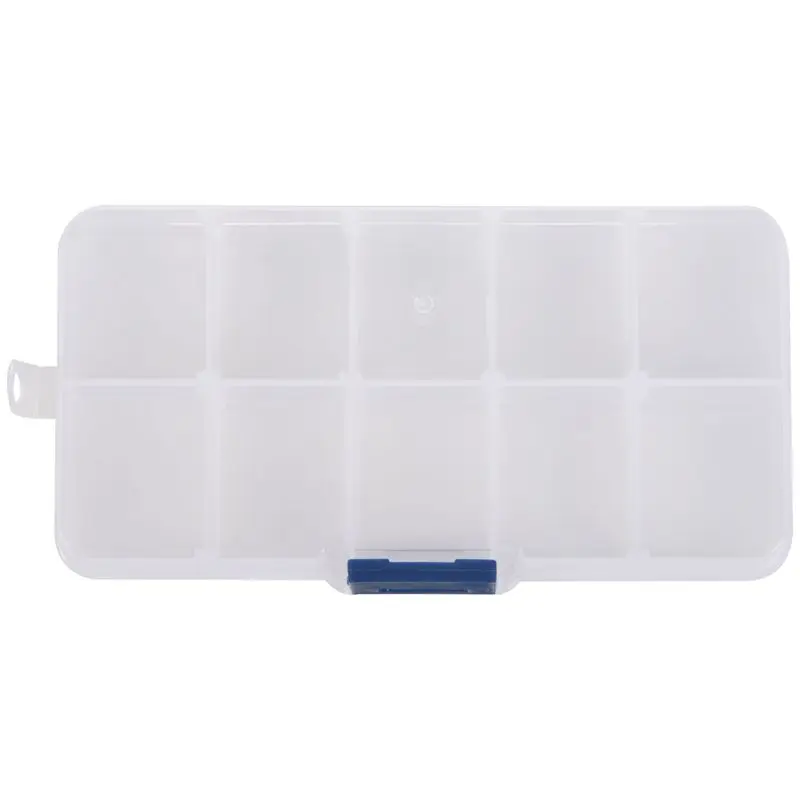 10 слотов регулируемая пластиковая рыболовная приманка крючок снасти Коробка