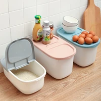 sealed food container household moisture proof sealed plastic rice bucket flour bucket grain rice storage plastic container