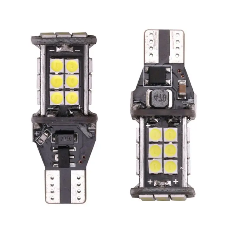 

2 шт., суперъярсветильник сигнальные лампы T15 W16W 1200Lm 3030 24SMD