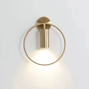 Image for Nordic Luxury Bedside Wall Lamp Post-modern Round  