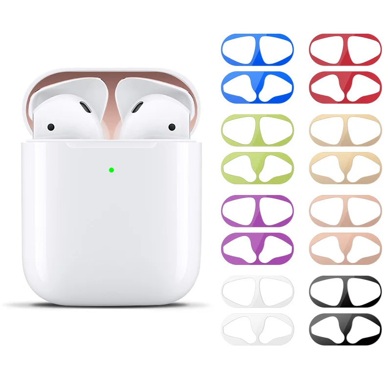 Dust-proof Scratchproof Sticker For AirPods 1 2 Pro Dust Guard Protective Earphone Film For Apple AirPods 2/1/pro Cover Stickers