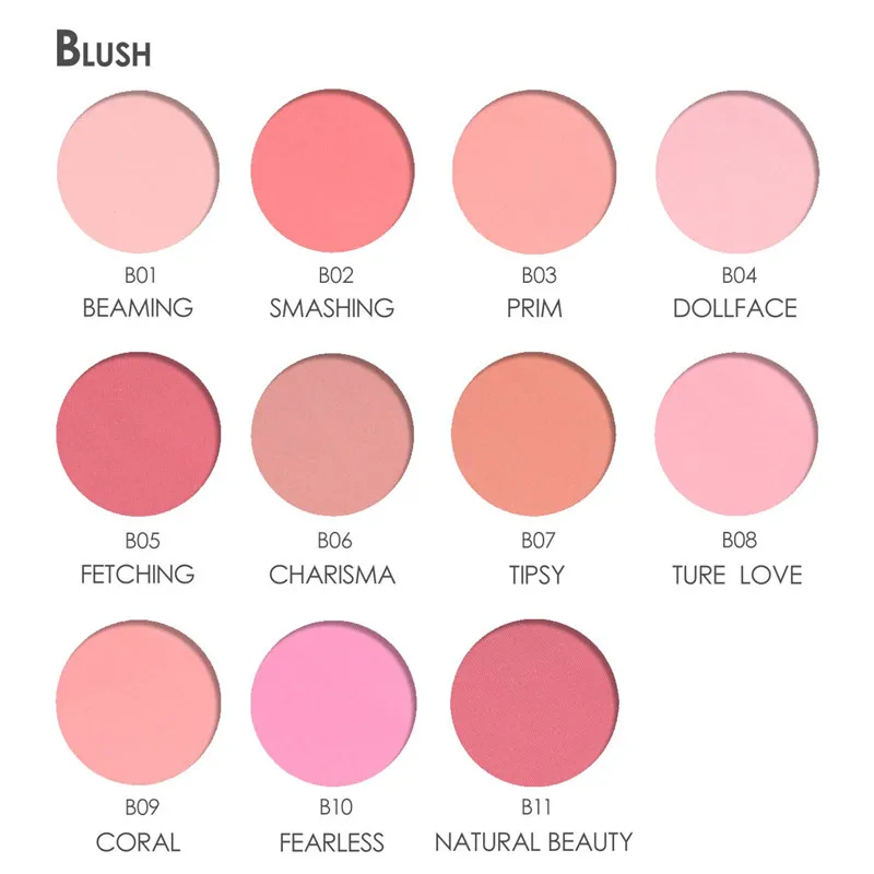 

Focallure Blush Maquiagem Soft Smooth Mineralize Makeup Blush Professional Face Makeup Blush Powder 11colors for Choose