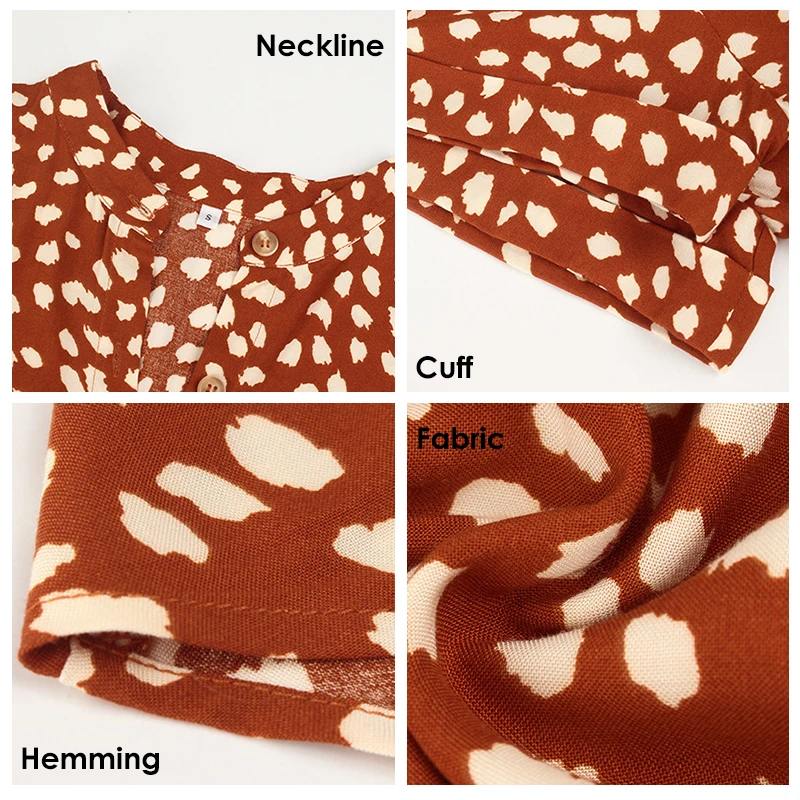 Платье женское средней длины в горошек с завышенной талией трапециевидного