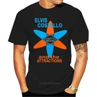 Elvis Costello счастливая крутая футболка унисекс B422 Фитнес Футболка