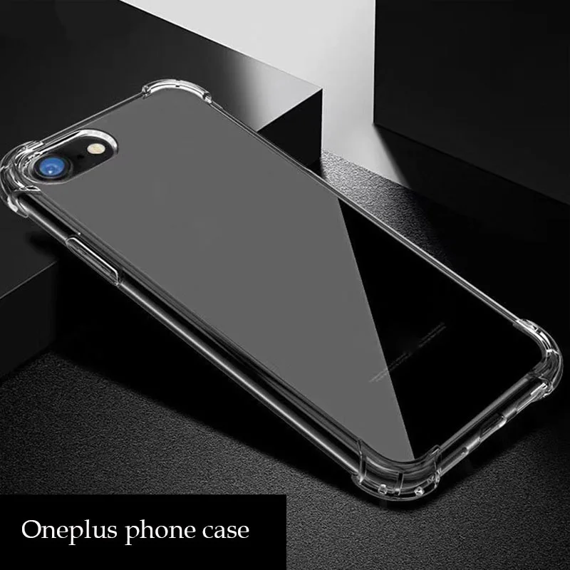 

Four Corners Anti-fall Airbag Transparent For Oneplus 6 8 7T 7 7 Pro 6T Z Nord 8 NORD 8T NORD N100 NORD N10 9R 9 9Pro Phone Case