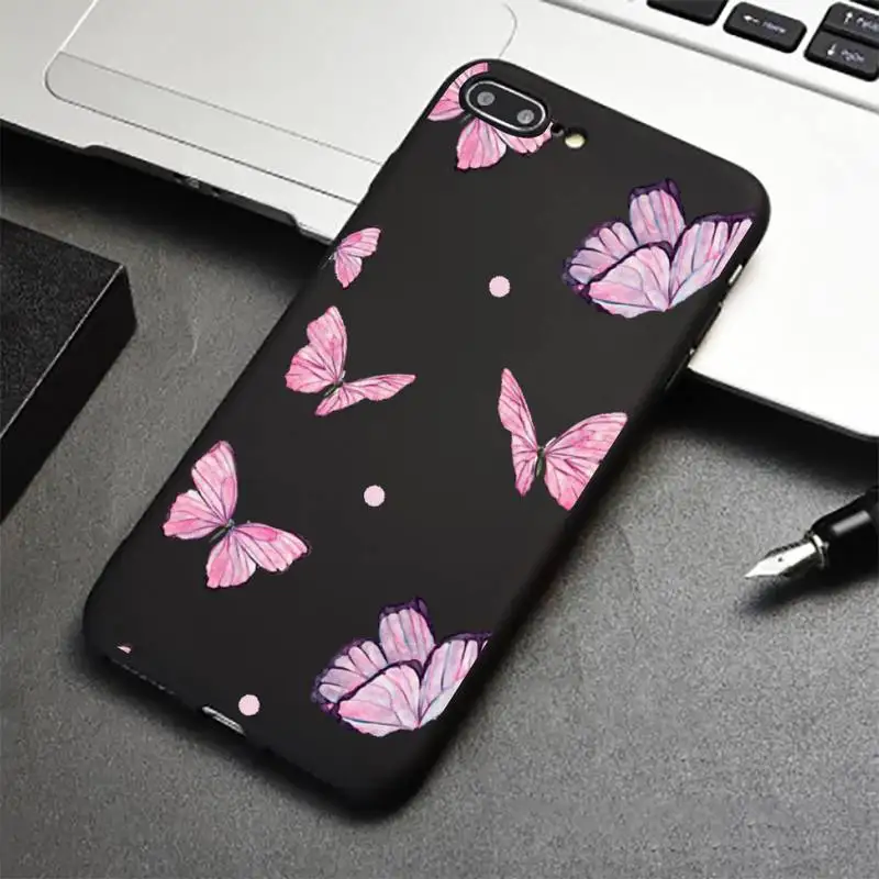 

cute sexy butterfly pink blue Phone Case for iPhone 12 11 mini pro XS MAX 8 7 6 6S Plus X 5S SE 2020 XR