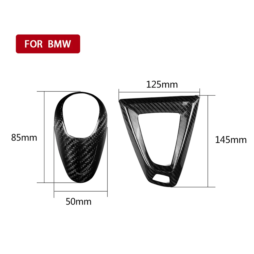 

2pcs Genuine Carbon Fiber Gear Shift Panel Trim Cover Sticker Car Styling for BMW F80 M3 F82 M4 Interior Accessories Promotion
