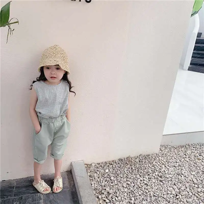 Детская одежда для девочек 2020 летнее новое платье в Корейском стиле Летние