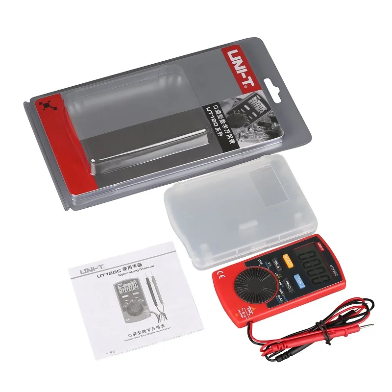 UNI T UT120A/UT120B/UT120C мини Цифровые мультиметры измерители напряжения