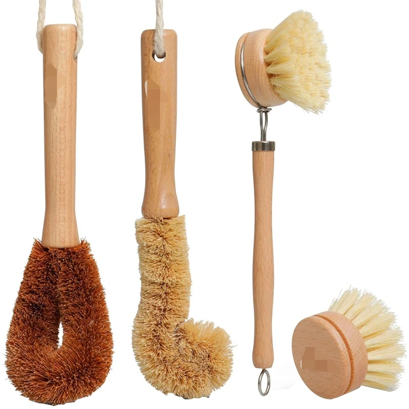 

Кухонная Чистящая Щетка K3NA, столовая щетка из пенькового волокна, антипригарная сковорода