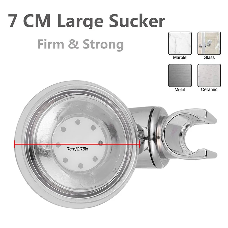 Универсальный Регулируемый держатель для ручного душа на присоске с полным