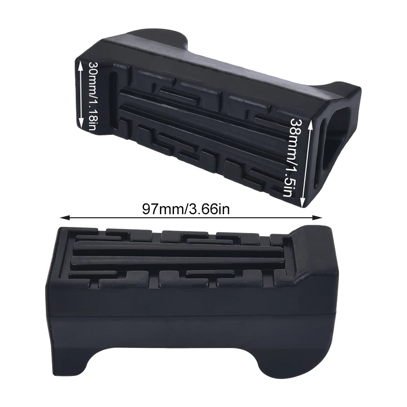 Подножники для передних и ног мотоцикла 2 шт. подножки руля черные передние