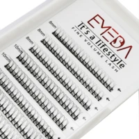 3d mink lashes premade volume fans mixed length 0 15mm soft dense flowering grafting eyelashes extensions