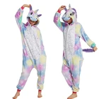 2020 зимние пижамы-Кигуруми для девочек, пижамы-комбинезоны в виде единорога, домашняя одежда, костюм для вечеринки, Рождественская Ночная одежда в виде панды и животных из мультфильмов