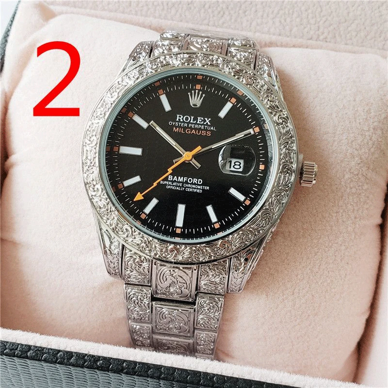 

Fashion Men's Luxury Designer Watch Quartz Classic Black Watch Steel Band Luxury Calendar Business Brand Watch Men's Gifts 012