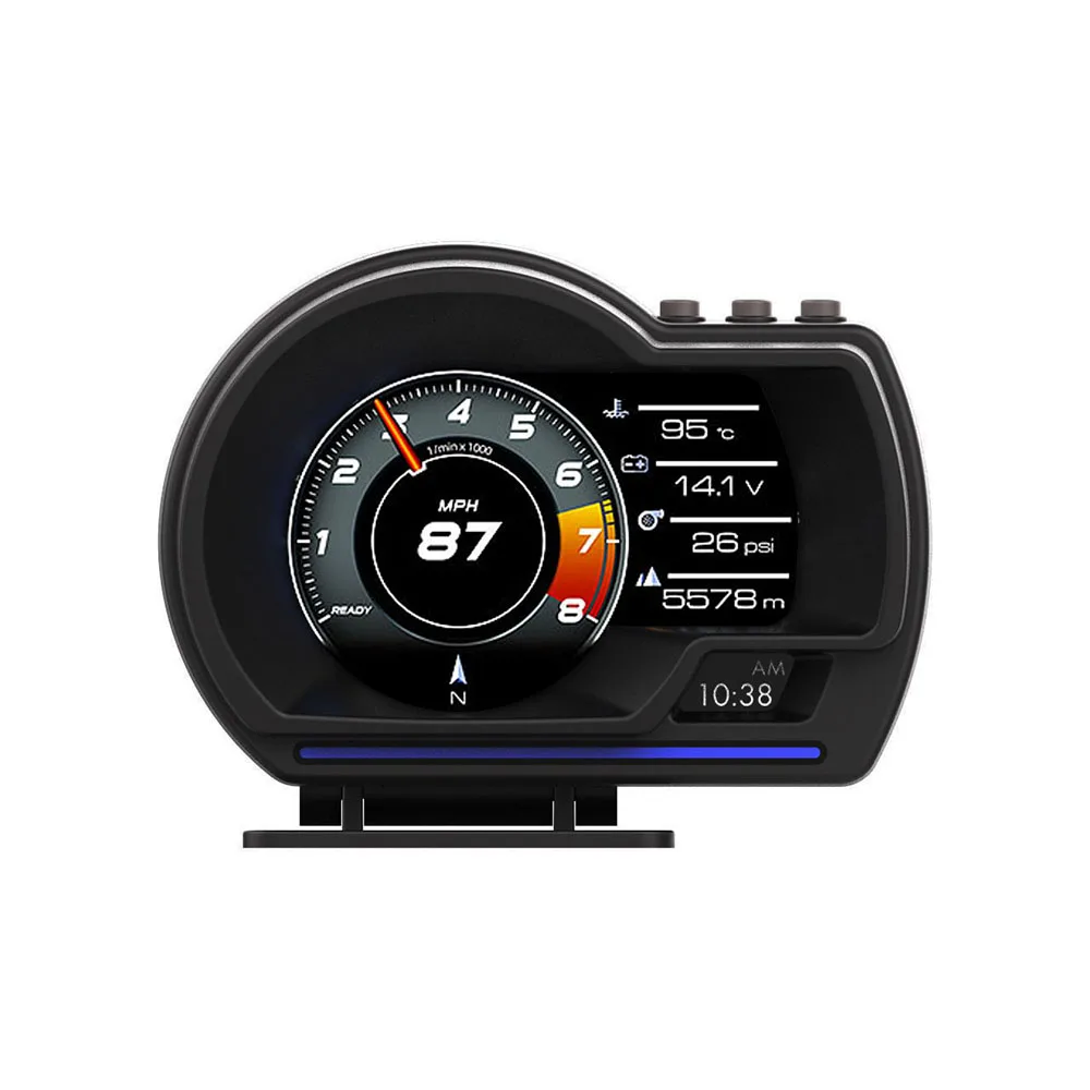 Newest Head Up Display HUD Gauge Smart OBD2 GPS On-board Computer Speedometer Turbo Coolant Temp Car Electronic Accessories