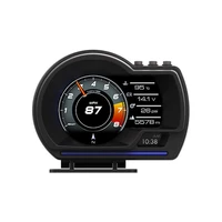 newest head up display hud gauge smart obd2 gps on board computer speedometer turbo coolant temp car electronic accessories