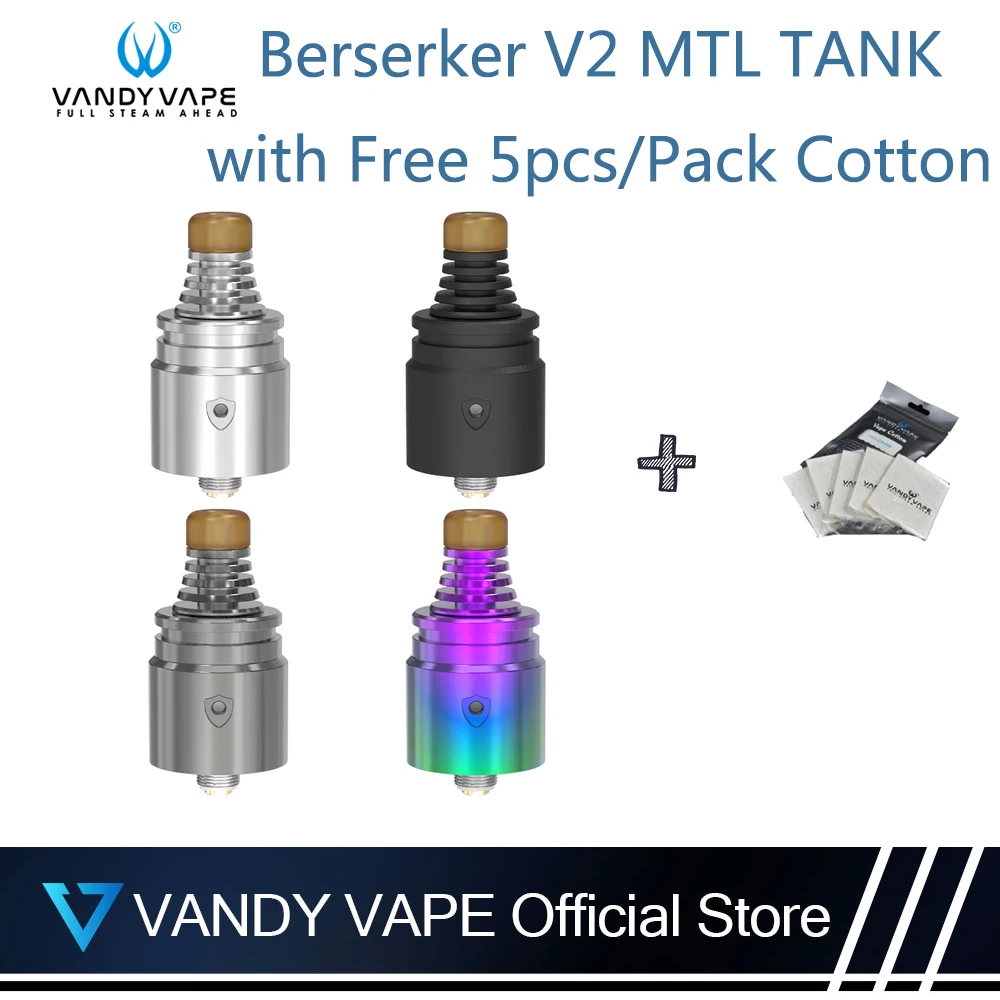 Оригинальный Vandy V2 RDA бак MTL 5 шт. Vandyvape хлопок 1 мл 22 мм электронная