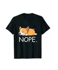Забавная футболка Nope Lazy Corgi Dog Nope Not Today для мужчин, Подарочная футболка, модная женская одежда в стиле хип-хоп, классные хипстерские готические футболки