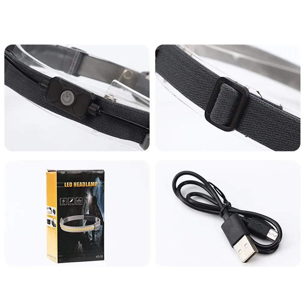 

Headlamp Flashlight Brightest Led Rechargeable And Waterproof Outdoor Headlights For Running With Red Light