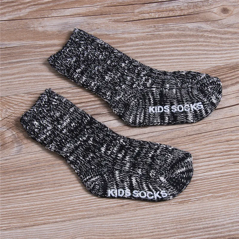

PUDCOCO Kid Baby Boy Girl Socks Toddler Knitting Warm Thick Non-slip Floor Socks