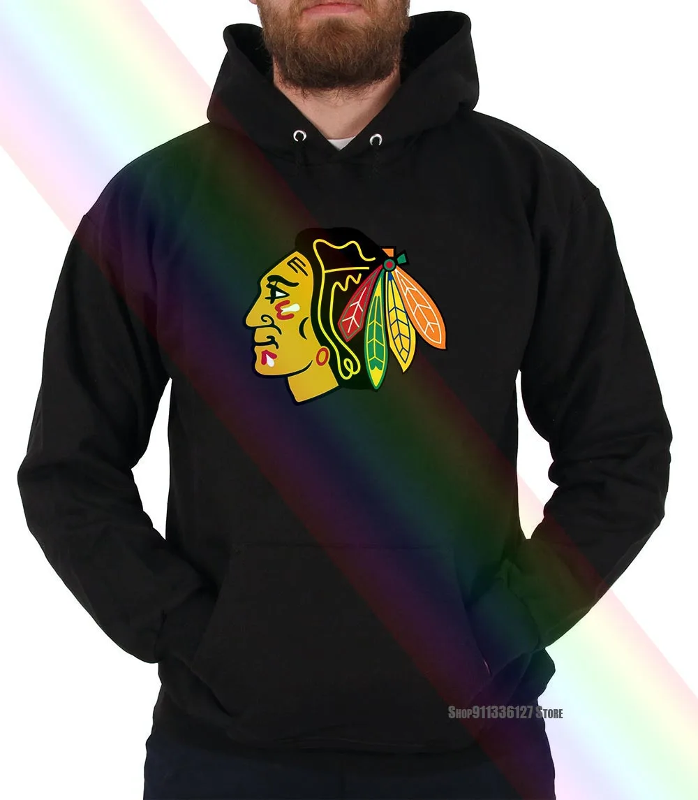 Толстовка Blackhawk Chicago с капюшоном для хоккейной команды женская футболка | Мужская