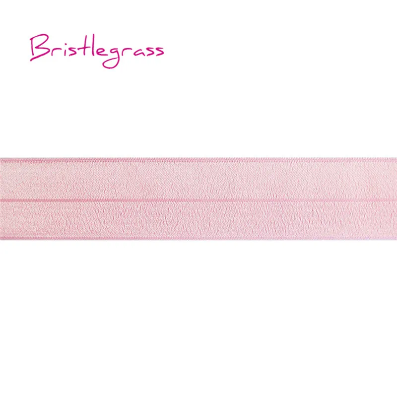 BRISTLEGRASS 5 ярдов 1-1/" 40 мм Блестящий враг складной эластичный спандекс атласная лента для волос галстук платье с повязкой кружевной отделкой DIY шитье ремесло
