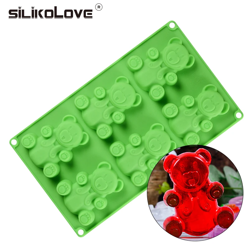 Силиконовая форма для шоколада SILIKOLOVE с милым медведем выпечки сделай сам