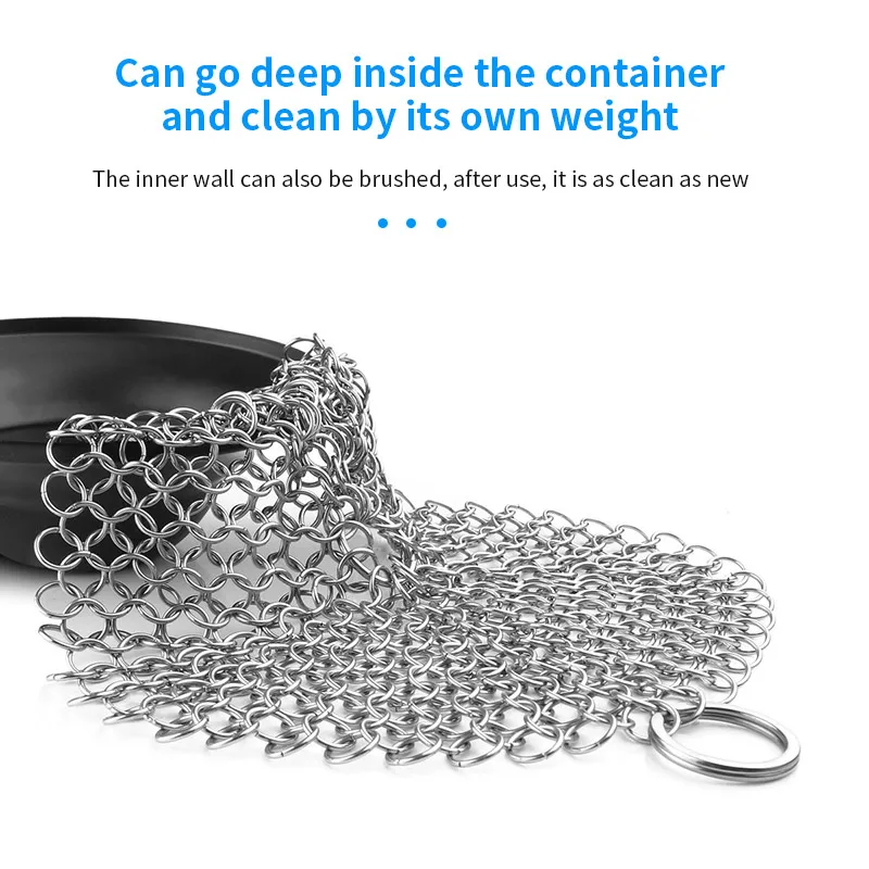 Кухонный инструмент сковорода щетка очиститель посуды кольцо из нержавеющей