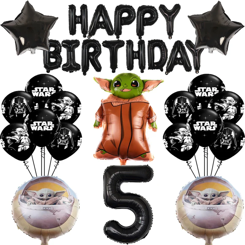 Набор воздушных шаров из алюминиевой пленки в стиле Звездные войны 32 дюйма -