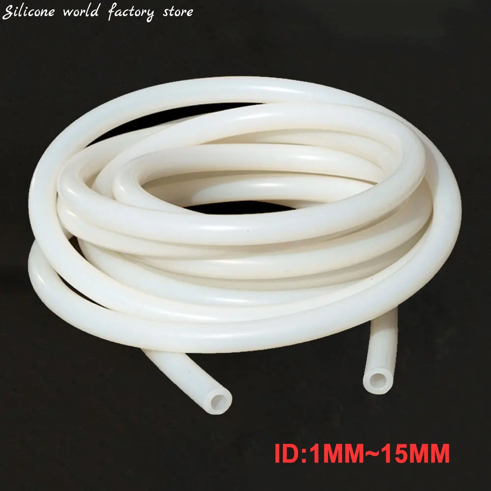 

Silicone World Milky Silicone Vacuum Tube Hose Silicon Tubing Coolant Hose Universal ID 1MM to 15MM Multiple sizes Auto Parts