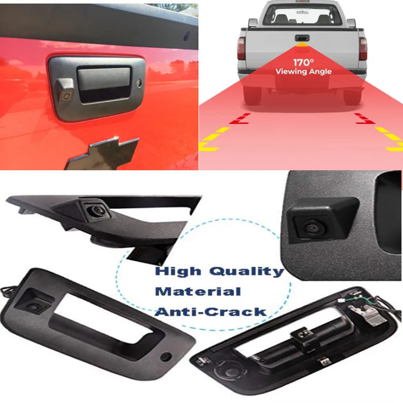 

Tailgate Door Handle Replace Rear View Camera Backup Tailgate Handle Camera for Chevy Silverado and GMC Sierra 1500 2500 3500