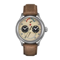 genuine redstar travel series chronograph travel watch movement st2545 mens and women unisex dual time waterproof watch 6202g