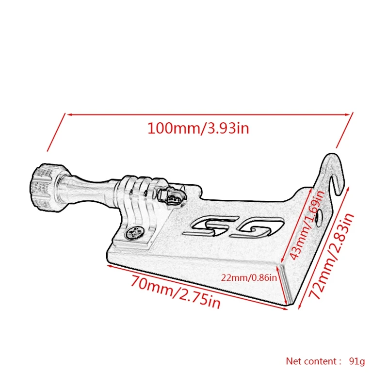 Кронштейн для передней левой камеры мотоцикла кронштейн боковой Go Pro подставка BMW