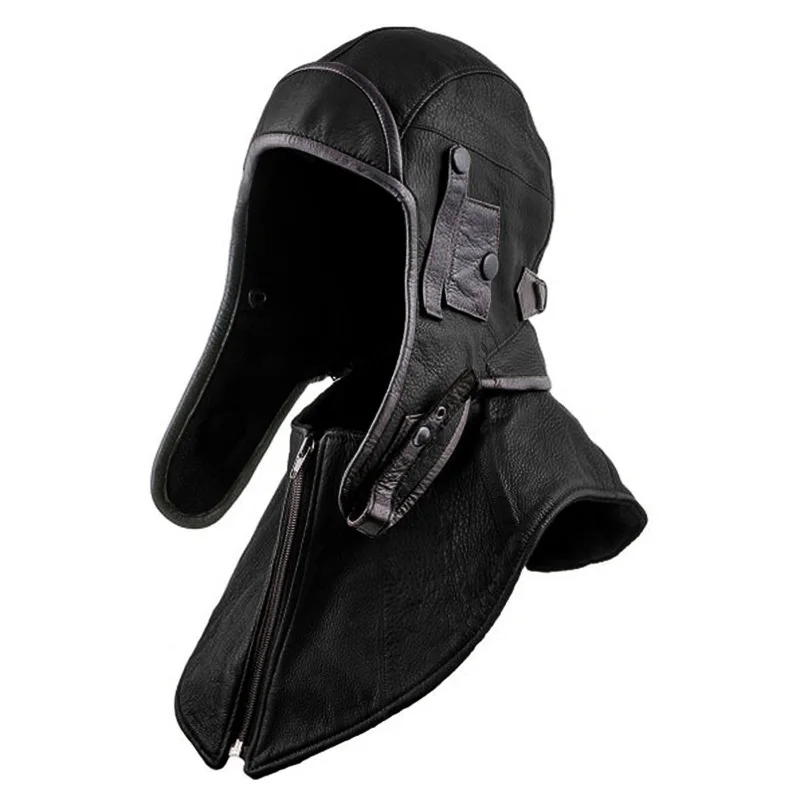 Ушанка армейская шапка для шлема Бомбер искусственная кожа ветрозащитная ушанка