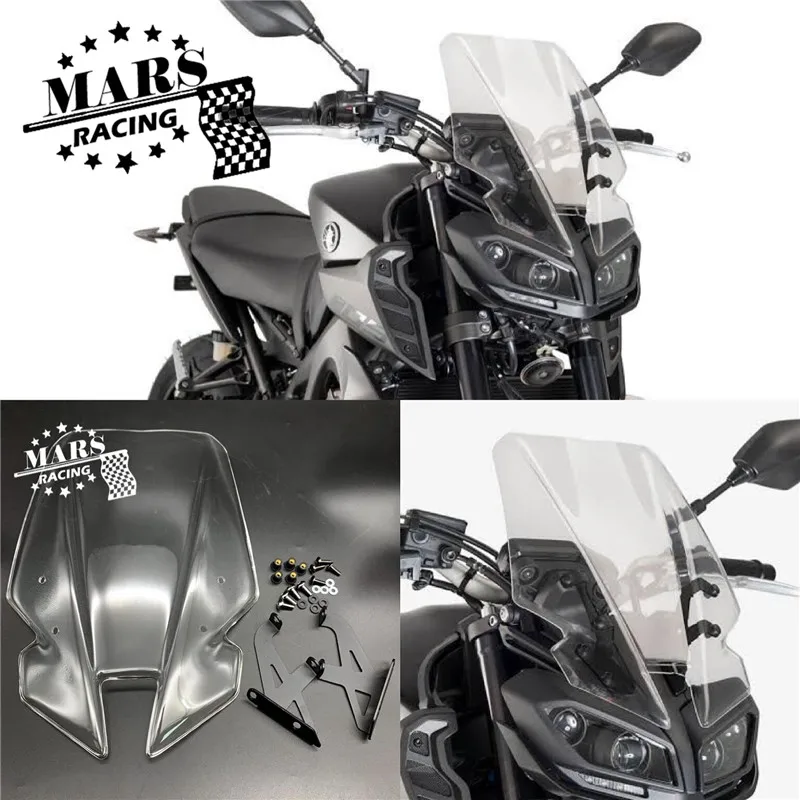 Ветровое стекло для мотоциклов ветрового стекла экран света Yamaha MT09 2017 2018 2019
