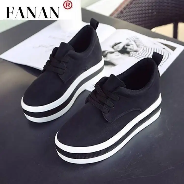 

Spring Women Flats Fashion Climbing Shoes Student Slip On Platform Shoes