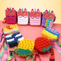 new 20 pcs 10 pcs push bubble fidget toys kawaii bag antistress squeeze toys for children girl gifts simple dimple wholesale